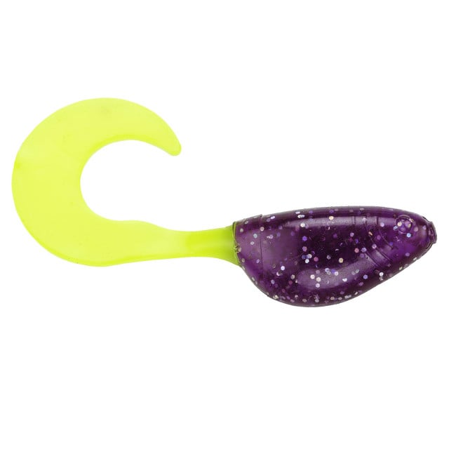 Strike King Mr. Crappie ShadPole Curlytails color Purple Sage