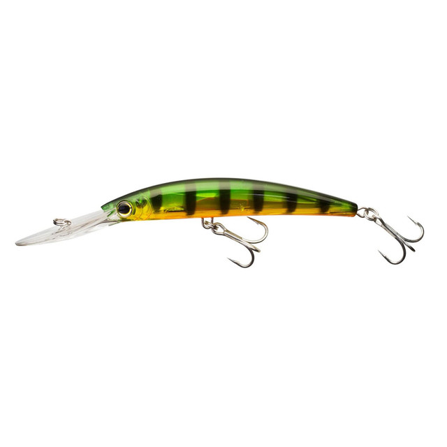  Yo-Zuri Crystal Minnow Deep Diver Walleye (F) 110mm 4-3/8  Chartreuse Tiger Floating Deep Diver Lure : Sports & Outdoors