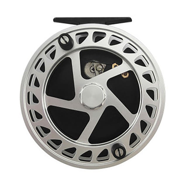 Raven Helix Centerpin Reel color Silver Black