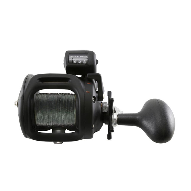 Akozon Sea Fishing Trolling Reel, 4 Bearings Portable Fishing Reel With Digital Display Counter Trolling Lateral Wheel
