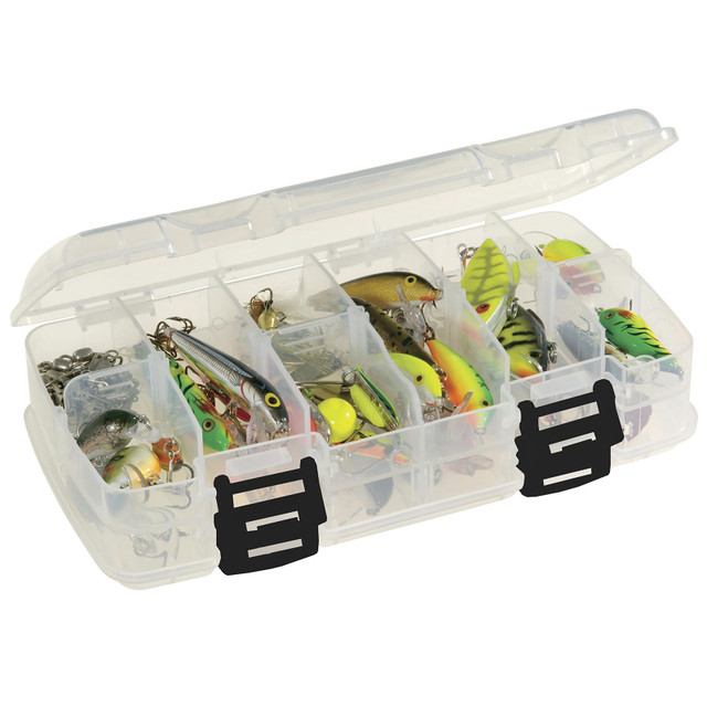 Fishing Tackle Box, Transparent Waterproof Fishing Lure Storage Case with  Removable Bulkhead, Fishing Storage Lure Box for Freshwater Saltwater