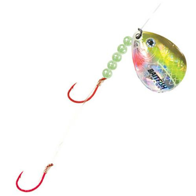 10 Packs 2-Styles Fish WOW!® 3-Hook Crawler Harness Walleye Spinner Rig  #9#13