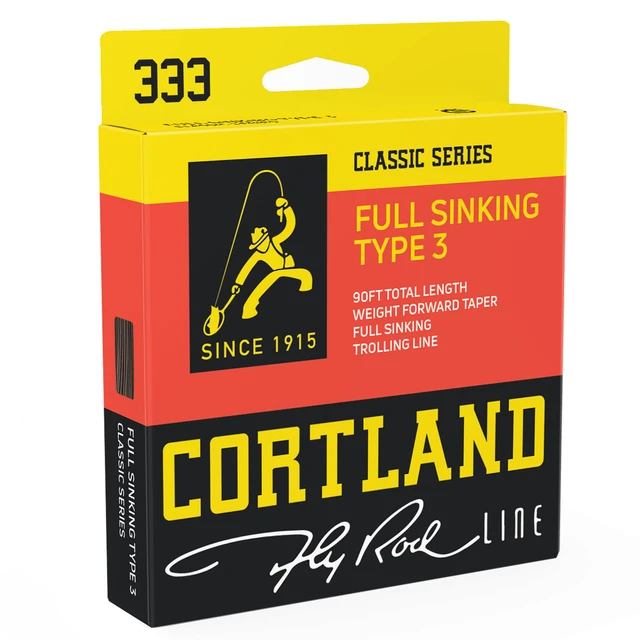 Cortland 333 Classic Full Sinking Type 3 Fly Line packaging