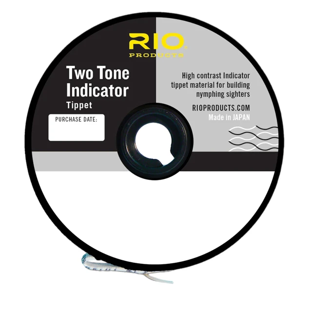 RIO Two-Tone Indicator Tippet Black White packaging