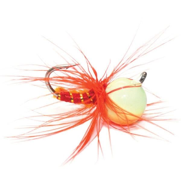 Custom Jigs & Spins JAJE Tungsten Bug color Orange-Glow