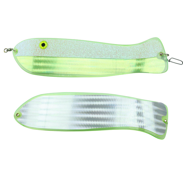 2 Pack Fishing Green Glow Decals for Flashers and Dodgers 0.75 X