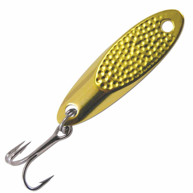 Kalin's 1/24 oz Gold Glow Charcoal Kastmaster Ice Fishing Lure