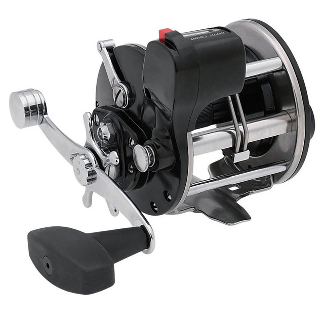 Isafish Trolling Reel with Line Counter Alarm Bell Conventional Saltwater  Level Wind Fishing Reels, Baitcasting Reels -  Canada
