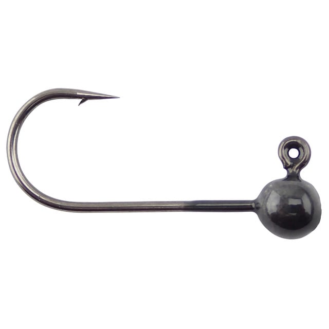 VooDoo Custom Tackle Round Jig Heads color Black Nickel