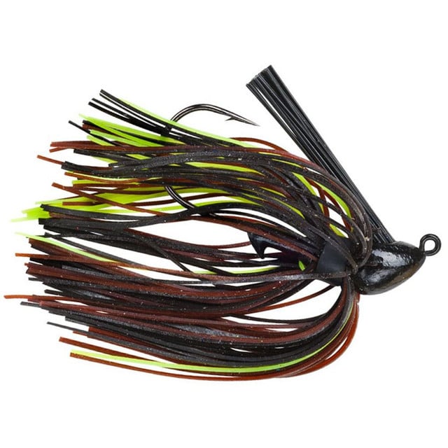 Booyah Baits Baby Boo Jig color Black Brown Chartreuse