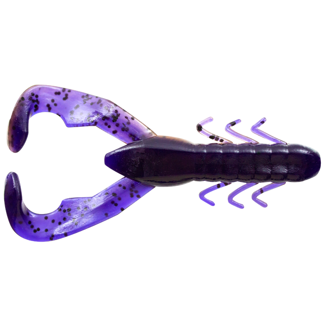 YUM Christie Craw Fishing Lure Soft bait Black Blue Shadow 3 1/2 in