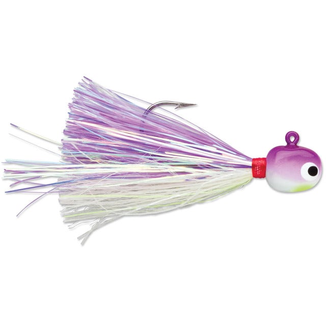 VMC Hot Skirt Glow Jig color Purple Albino