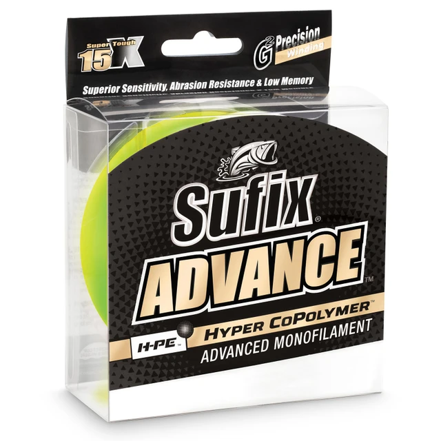 Sufix Advance Monofilament Line in packaging 