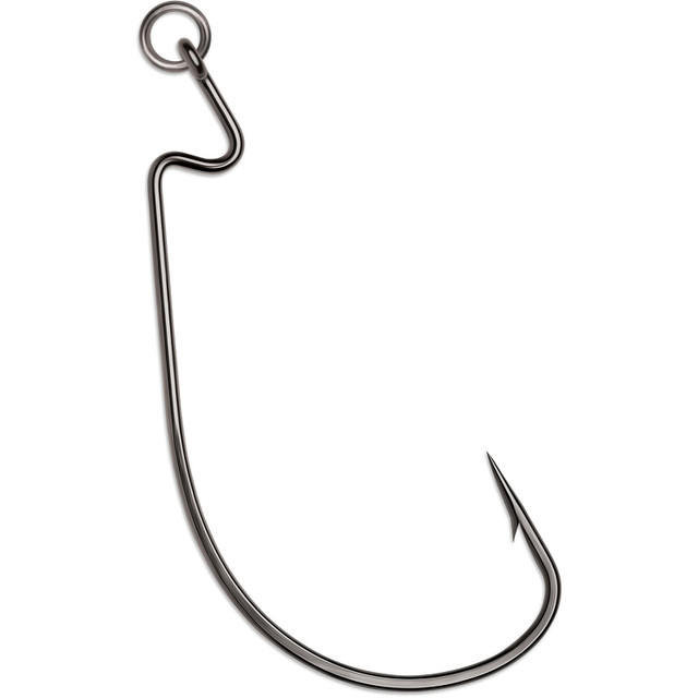  EAGLE CLAW Drop Shot Fishing Hook, Platinum Black