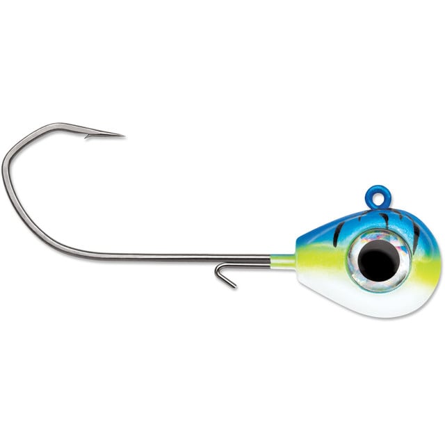 VMC Sleek Jig Heads in Blue Fire UV