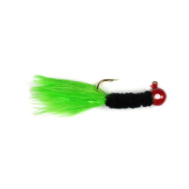 Johnson Beetle Bou Jig color Red-Black-Chartreuse