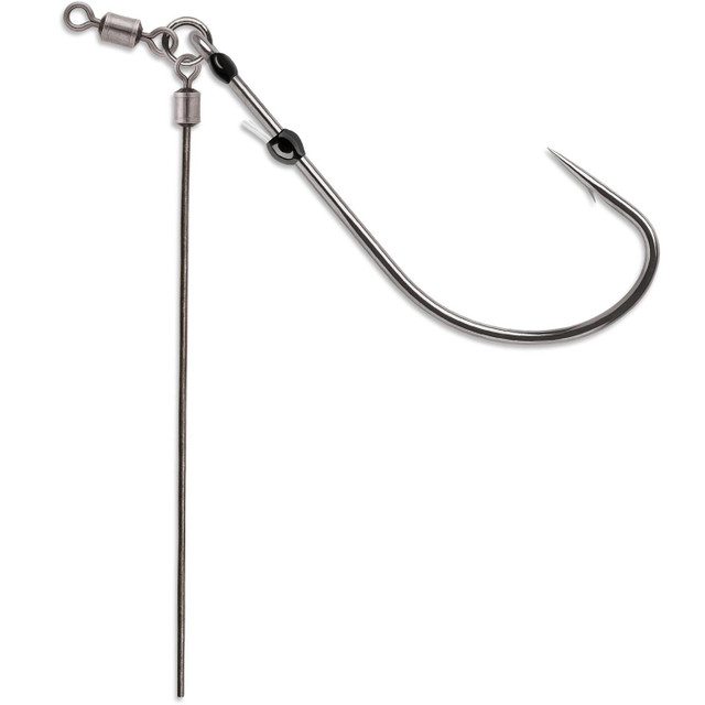 Eagle Claw L25PGH-1 Lazer Sharp AXS Keeper Drop Shot Hook, Size 1