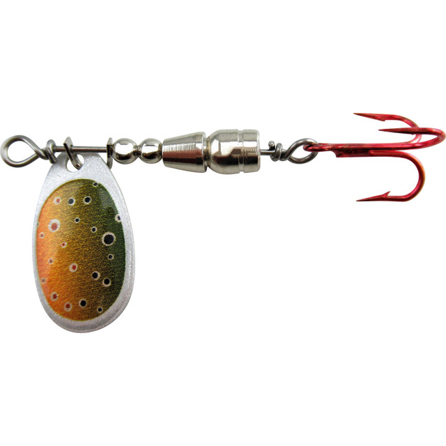 Thomas E. P. Spinning Lure, Nickel with Dots, 1/8 oz., R333-N/DOTS