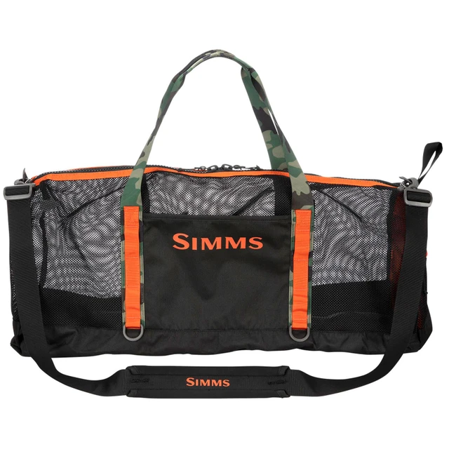 Simms Challenger Mesh Duffel Bag color Black