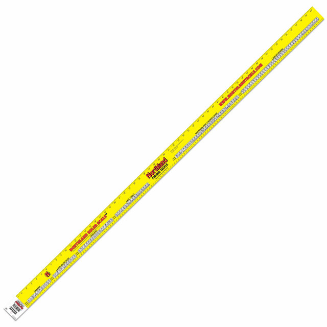 Berkley Berk Aluminum Fish Ruler, Yellow, 22