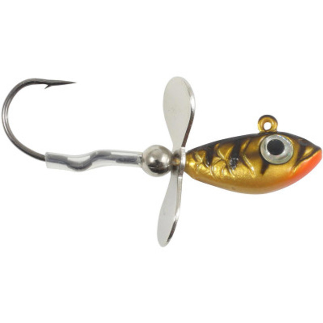 Orange/Chartreuse Walleye Death Spinner – Addicted Fishing