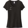 Bob体育网页FishUSA女子鱼学校v领短袖t恤黑色