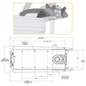 Minn Kota Terrova US2 / i-Pilot GPS拖网电机-安装底座尺寸