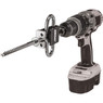 Otter Outdoors Quick-Snap Ice Anchor Driver Tool in use with drill - drill and ice anchor not included