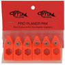 Amish Outfitters Clipper Planer Board Releases in Orange, pack of six