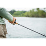 Temple Fork Outfitters Resolve Bass Casting Rod being fished with by an angler on a lake