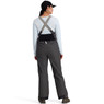 Simms Women's Challenger Fishing Bib rain gear in color Slate back view on model