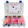 BnR Tackle Bobber Doggin Pack Open image showing Beau Mac Floats Dave's Tangle Free Stick Weights float fishing beads and T stops