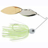 Accent Jacob Wheeler Double Crossbone Spinnerbait color Pearl Chartreuse White