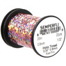 SemperFli Holographic Tinsel color Rose Pink horizontal view label info 20m 22yds 0.8mm 1/23 in.