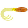 Big Bite Baits Triple Tip Grub color Pumpkin Seed Chartreuse