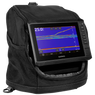 Garmin ECHOMAP UHD2 73sv Ice Fishing Bundle 1/4 turn right in carrying case