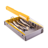 Plano EDGE 3700 Swimbait Box open lid shown with swimbaits which are not included