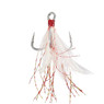 Mustad AlphaPoint In-Line Triple Grip Feathered Hook color Red Tinsel size 1