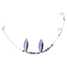 Eye-Fish Premium Double Willow Blade Worm Harness color Iris - Silver Back