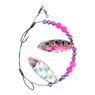Eye-Fish Premium Double Willow Blade Worm Harness color Pink Frog - Silver Back