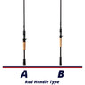 13 Fishing Myth Casting Rod handle comparison chart