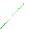 Okuma Cat Slayer Casting Rod model CSR-C-762M with handle type A showing green on green color and rod guides and tip