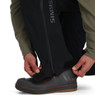 Simms Men's ProDry Fishing Bib thigh-high 2-way side zipper shown from ankle