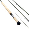 Sage Sonic Spey and Switch Fly Rods in 4 pieces showing handle, guides, and tip sections