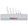 FishUSA Dai-Riki 710 Streamer Hook sizes 4 6 8 10 12 14 with ruler