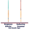 Echo River Glass Fly Rod handle comparison chart