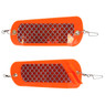 Ice Strong Coho Crusher Flasher color Orange UV Silver Fishscale