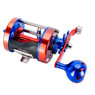 Mad Katz Genesis Casting Reel in Liberty color, Red and Blue finish with aluminum power handle.