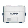 FishUSA Flagship Small Waterproof Tackle Box top closed from above