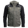 Whitewater Riparian Jacket color Graphite front collar and front zippers and pockets 